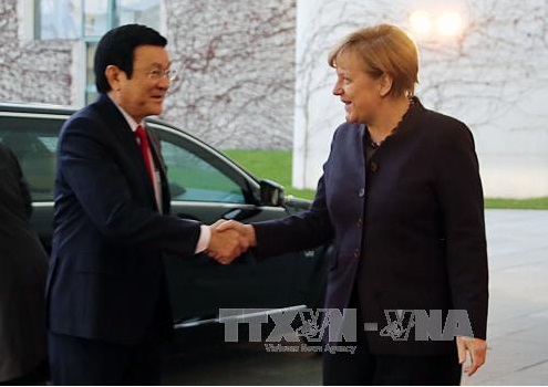 Chủ tịch nước hội đàm với Thủ tướng Đức Angela Merkel ảnh 1